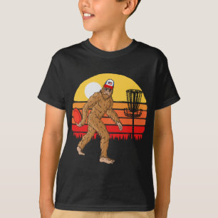 Retro Disc Golf Bigfoot Vintage Discus Sasquatch 8 T-Shirt