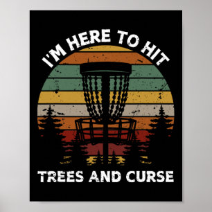 Retro Disc Golf Design For Men Women Kids Disc Gol Poster