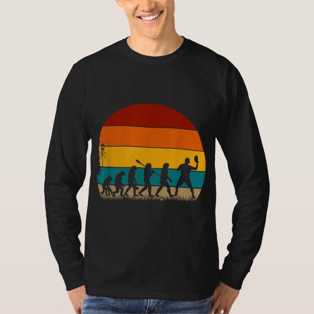 Retro Disc Golf Evolution T-Shirt (Front)