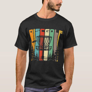 Retro Disc Golf Frisbee Golfing Sports Hobby Cool T-Shirt