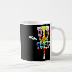 Retro Disc Golf Frisbee Sket Cart Disc Golf Player Coffee Mug