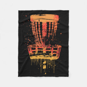 Retro Disc Golf Frolf - Vintage Frisbee Golf Fleece Blanket