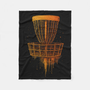 Retro Disc Golf Frolf Vintage Frisbee Golf Pullove Fleece Blanket