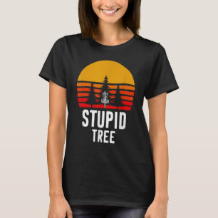 Retro Disc Golf Stupid Tree  Frisbee Golf T-Shirt