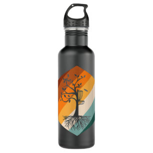 Retro Disc Golf Tree 710 Ml Water Bottle