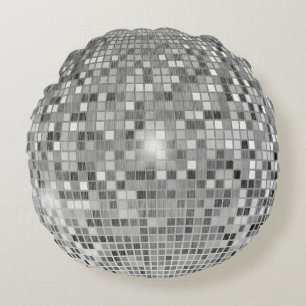 Retro Disco Ball - Dance Party Round Cushion