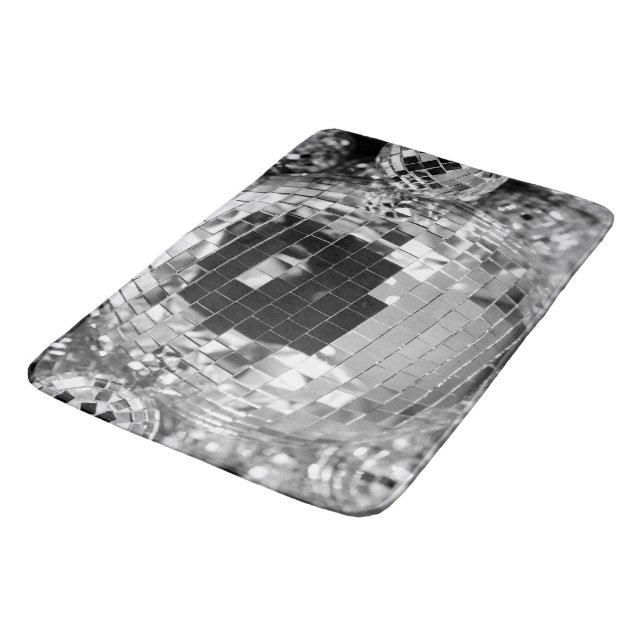 Retro Disco Ball Glam #1 #retro #wall #art Bath Mat (Angled)