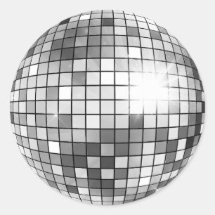 Retro Disco Ball Party Sticker