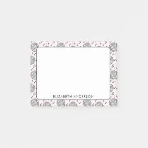 Retro Disco Ball Pink Pattern Girly Post-it Notes