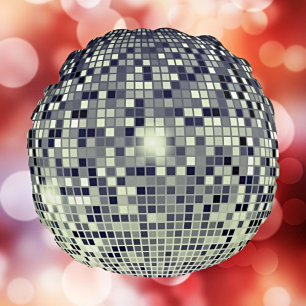 Retro Disco Ball Throw Pillow - Bold Vintage Vibes
