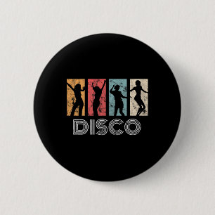 Retro Disco Dance 70s 80s Party Dance Dancer 6 Cm Round Badge