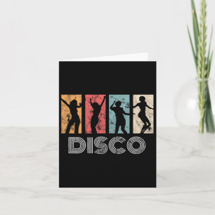Retro Disco Dance 70s 80s Party Dance Dancer Card