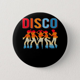 Retro Disco Dancing Girls 70s 80s African Dancer 6 Cm Round Badge