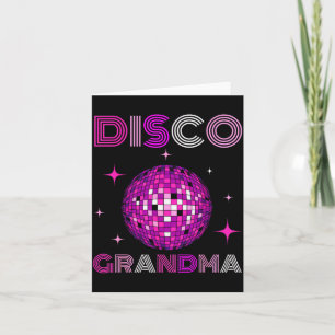 Retro Disco Grandma 70s 80s Dance Party Mirror Bal Card
