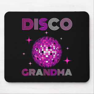 Retro Disco Grandma 70s 80s Dance Party Mirror Bal Mouse Mat