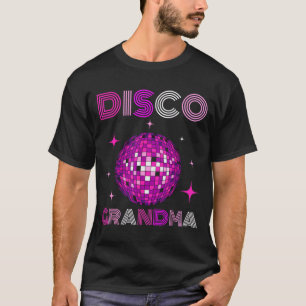 Retro Disco Grandma 70s 80s Dance Party Mirror Bal T-Shirt