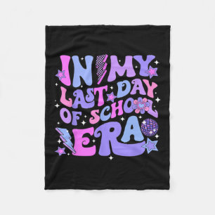 Retro Disco Groovy Hello Summer In My Last Day Of Fleece Blanket