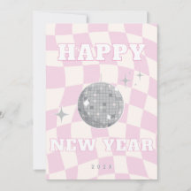 RETRO DISCO HAPPY NEW YEAR | Photo Family Card