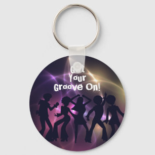 Retro Disco Keychain
