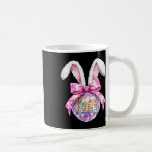 Retro Disco Ll Bunny Coquette Bow Easter Day Girls Coffee Mug