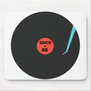 Retro Disco Mouse Pad Music Record