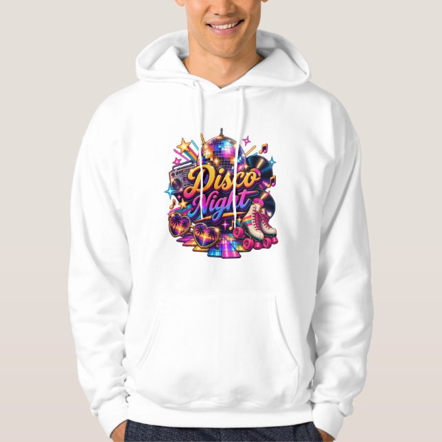 Retro Disco Night Hoodie  (Front)