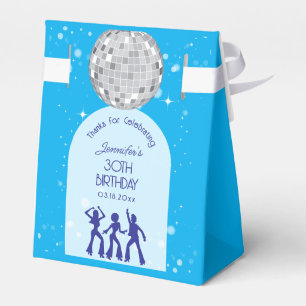Retro Disco Party Birthday Thanks For Celebrating Favour Box