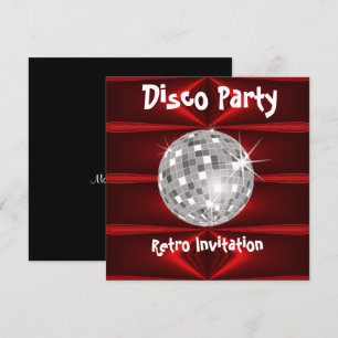Retro Disco Party invitation