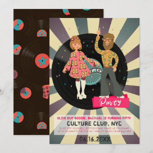 Retro Disco Party Invitation