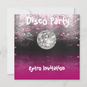Retro Disco Party invitation