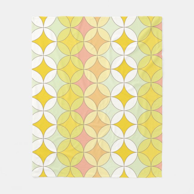 Retro Disco Style Seamless Pattern Fleece Blanket (Front)