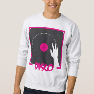 Retro Disco Vinyl Record Design Sweatshirt