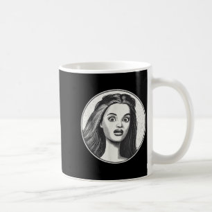 Retro Disgusted Doll Face Coffee Mug