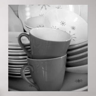 RETRO DISHES IV POSTER