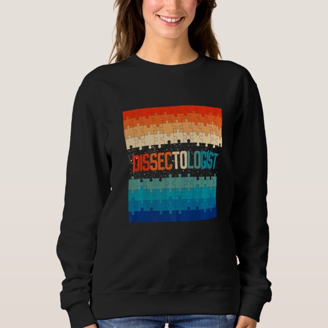 Retro Dissectologist Jigsaw Puzzle Sweatshirt (Front)