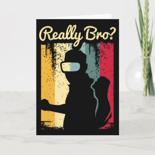 Retro Distressed Art Virtual Reality Graphic For A Card