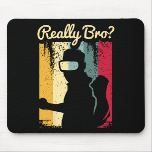 Retro Distressed Art Virtual Reality Graphic For A Mouse Mat