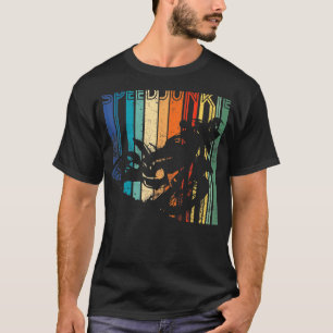 Retro Distressed Braap Motor Cross Speed Junkie T-Shirt