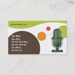 Retro DJ Business Card, Business Card