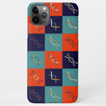Retro DNA genetics stem biology pattern set