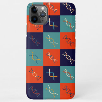 Retro DNA genetics stem biology pattern set iPhone 11Pro Max Case