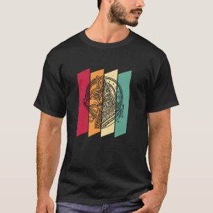 Retro Dobermann Dog Breed Pet - Vintage Moon Phase T-Shirt