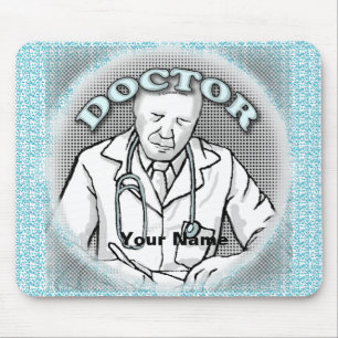 Retro doctor mouse mat