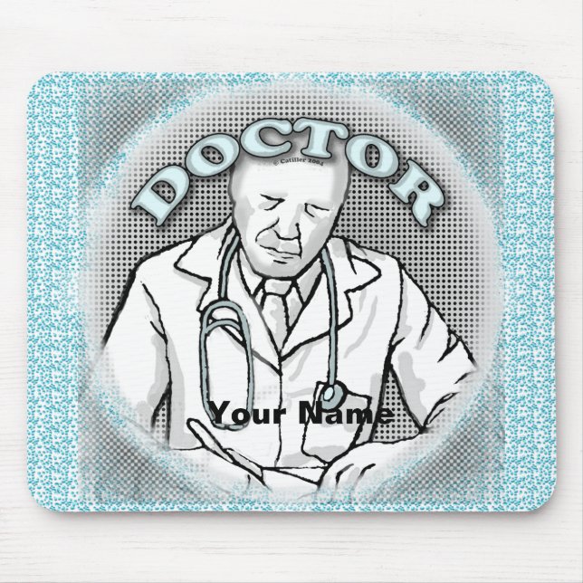 Retro doctor  mouse mat (Front)