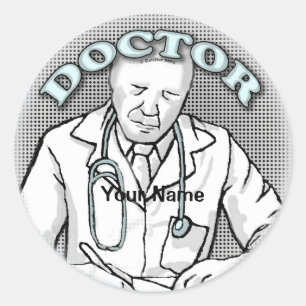 Retro Doctor  sticker