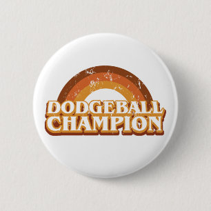 Retro Dodgeball Champion Button