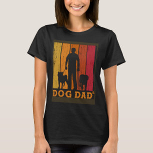 Retro Dog Dad High 2 Two Time Dog Dad Father S Day T-Shirt