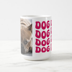 Retro Dog Dad Personalised Photo Coffee Mug