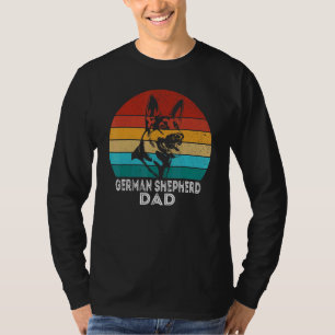 Retro   Dog   German Shepherd Dad Shepherd Dog T-Shirt