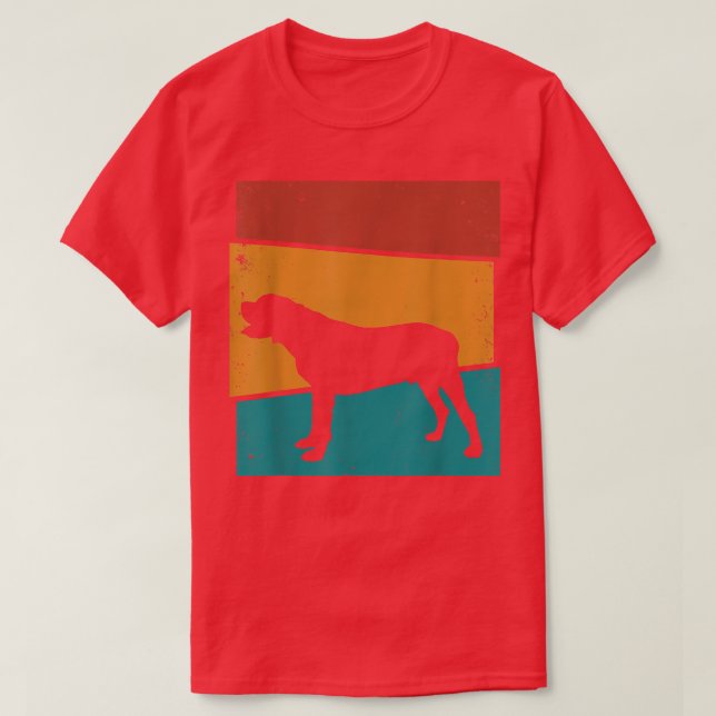 Retro Dog Spanish Mastiff  T-Shirt (Design Front)